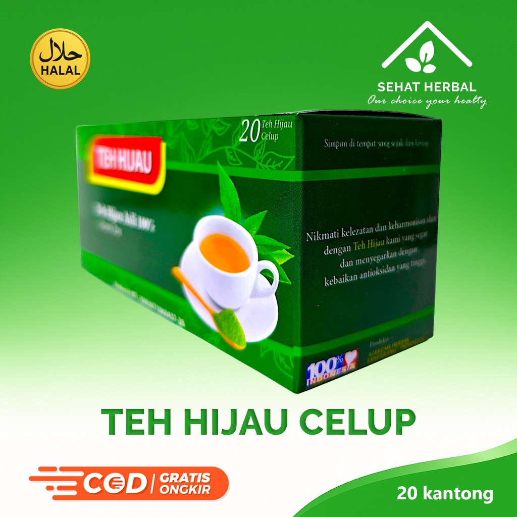 

AZEEZAH Teh Hijau Celup | 100% dari Daun Teh Hijau Pilihan