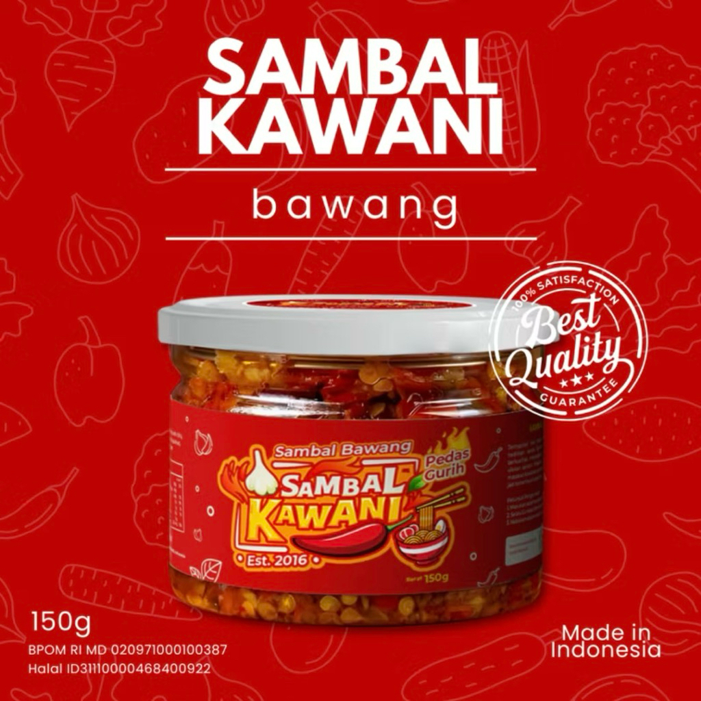 

Sambal Kawani 150 gram-Pedas gurih nikmat