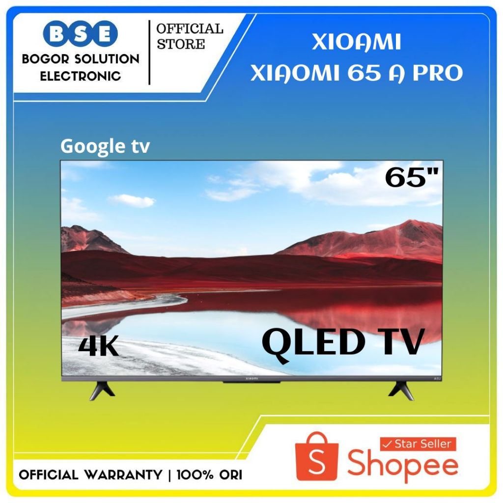 Xiaomi 65 Inch A PRO Series 4K UHD Google TV Xiaomi 65 A PRO QLED TV