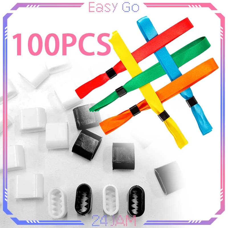 

CTK031 Isi 100pcs Lock Kunci Gelang Lanyard Event Lock Ring Tiket Gelang Lanyard Lock Ring Stopper