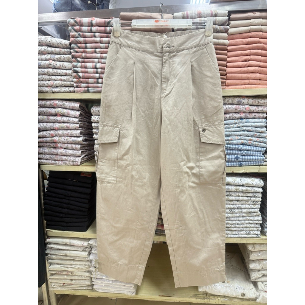 triset celana cargo wanita