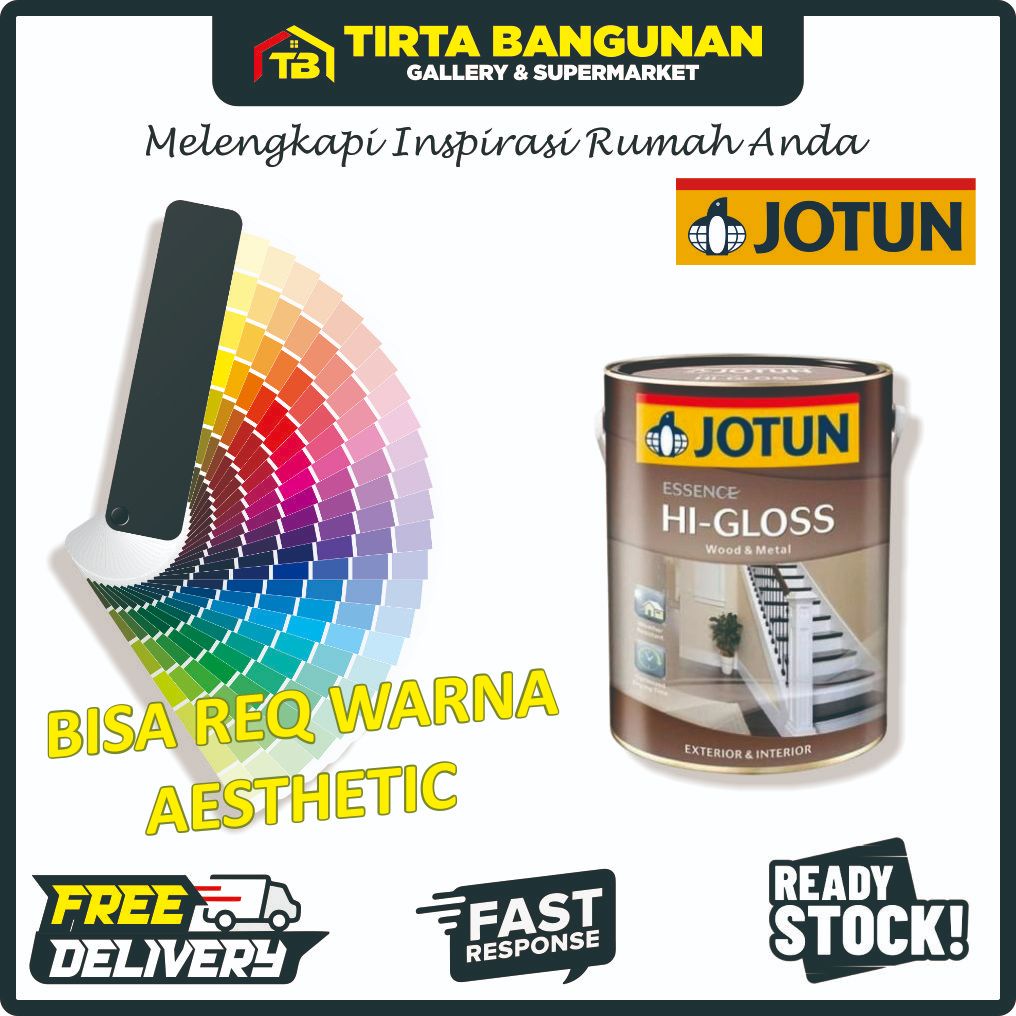 JOTUN HI GLOSS CAT KAYU / BESI / CAT MINYAK PREMIUM UKURAN 0,9 LITER