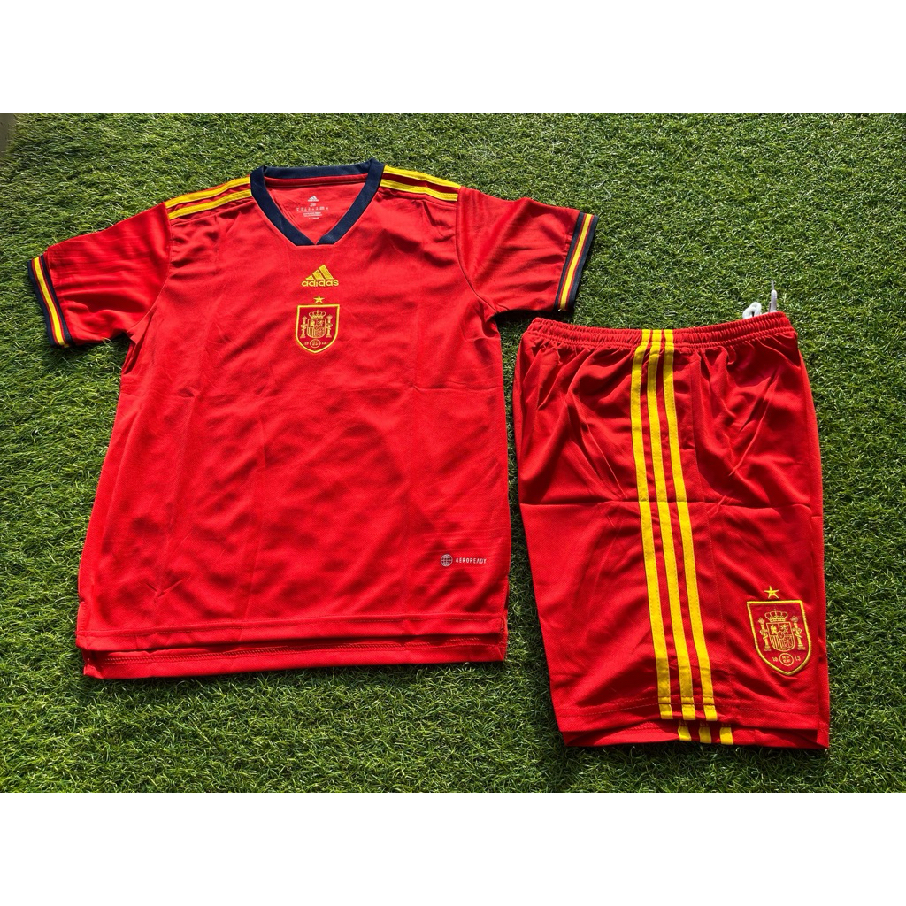 Jersey Bola Anak Anak Timnas Spanyol Home Grade ORI Thailand Harga Grosir Jersey import