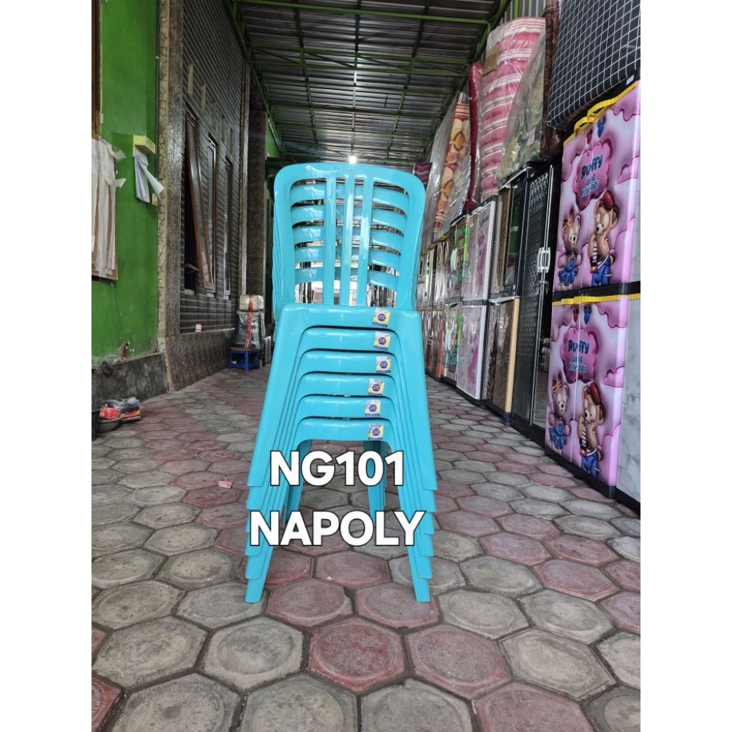 PAKET6PCS KURSI TEROP NAPOLY NG101.+KURSI MAKAN NAPOLY+KURSI SANDAR NAPOLY
