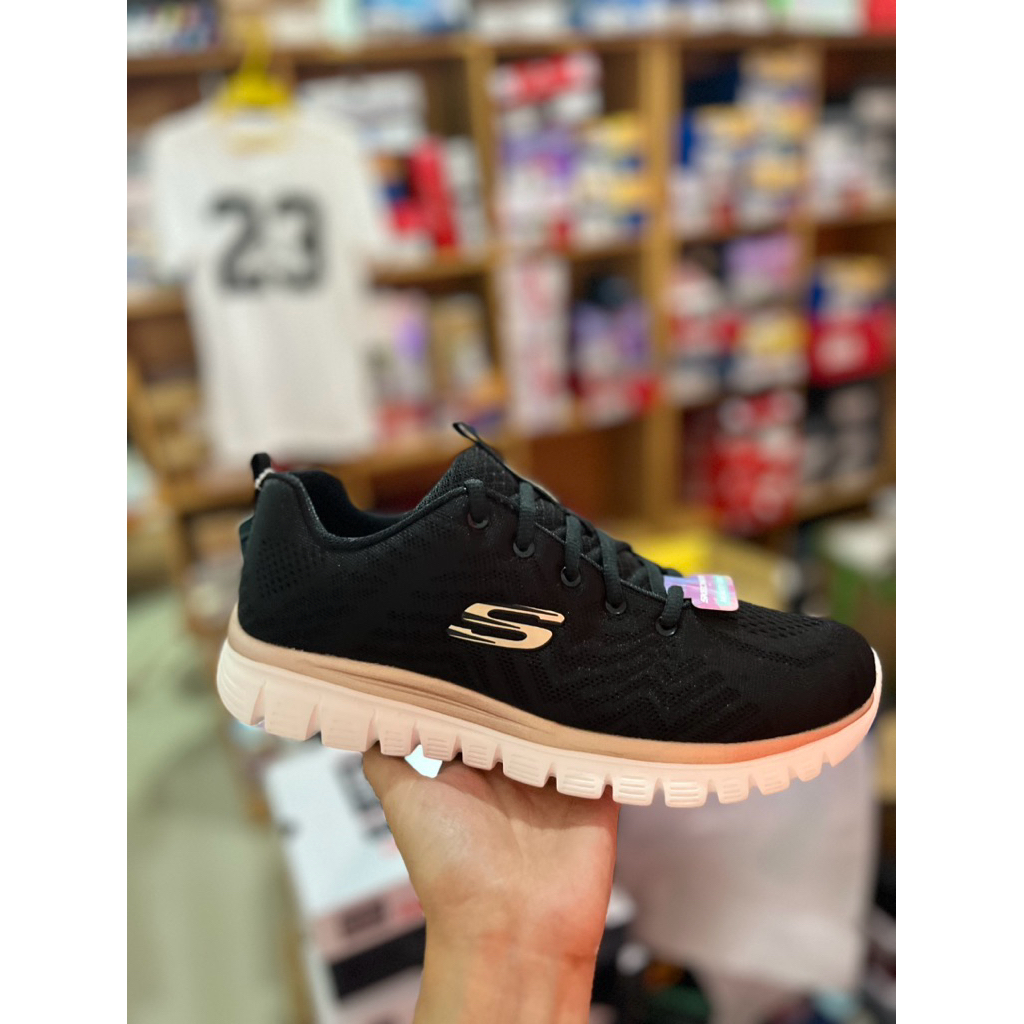 skechers 12615/BKGD GRACEFUL-GET CONNECTED BLACK/GOLD 36