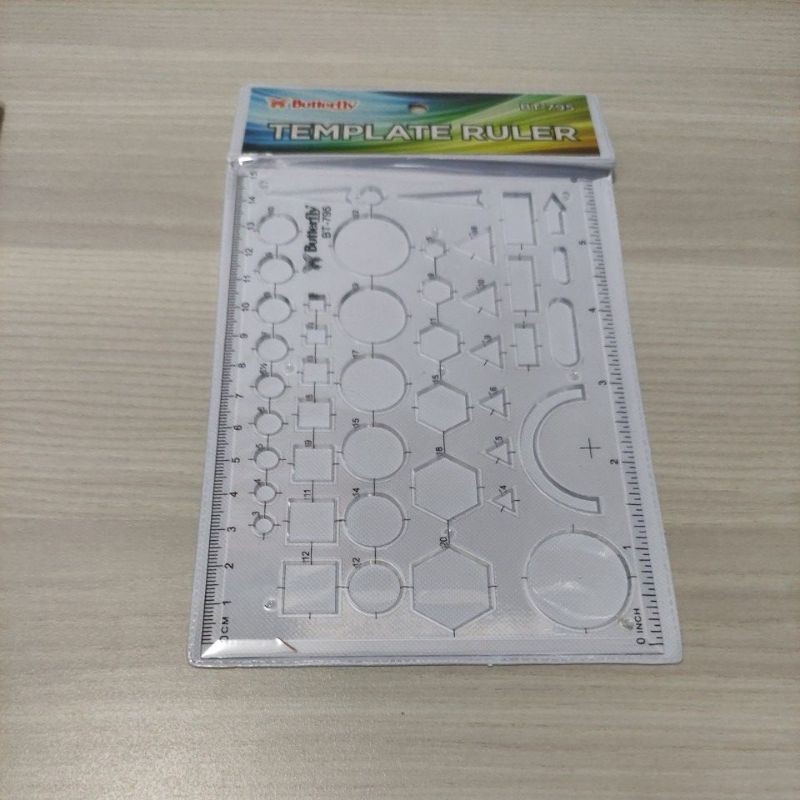 

Penggaris butterfly bentuk bt-795