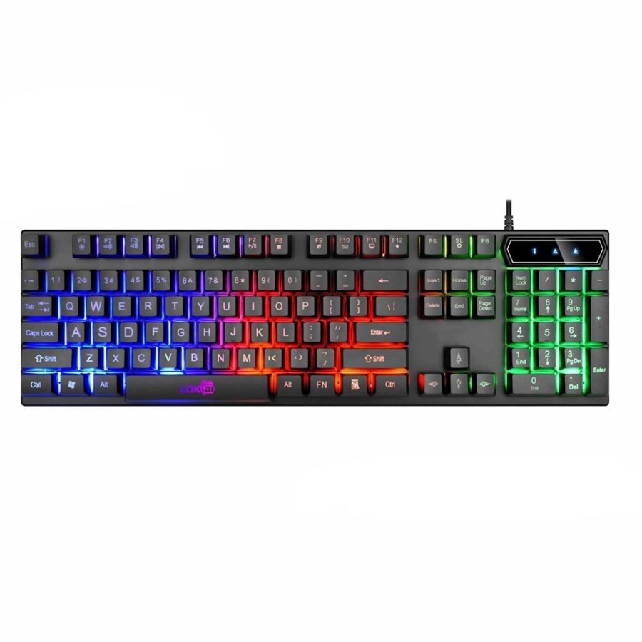 Keyboard Gaming RGB Backlight LED Game PC Komputer Laptop Notebook Desktop Lampu