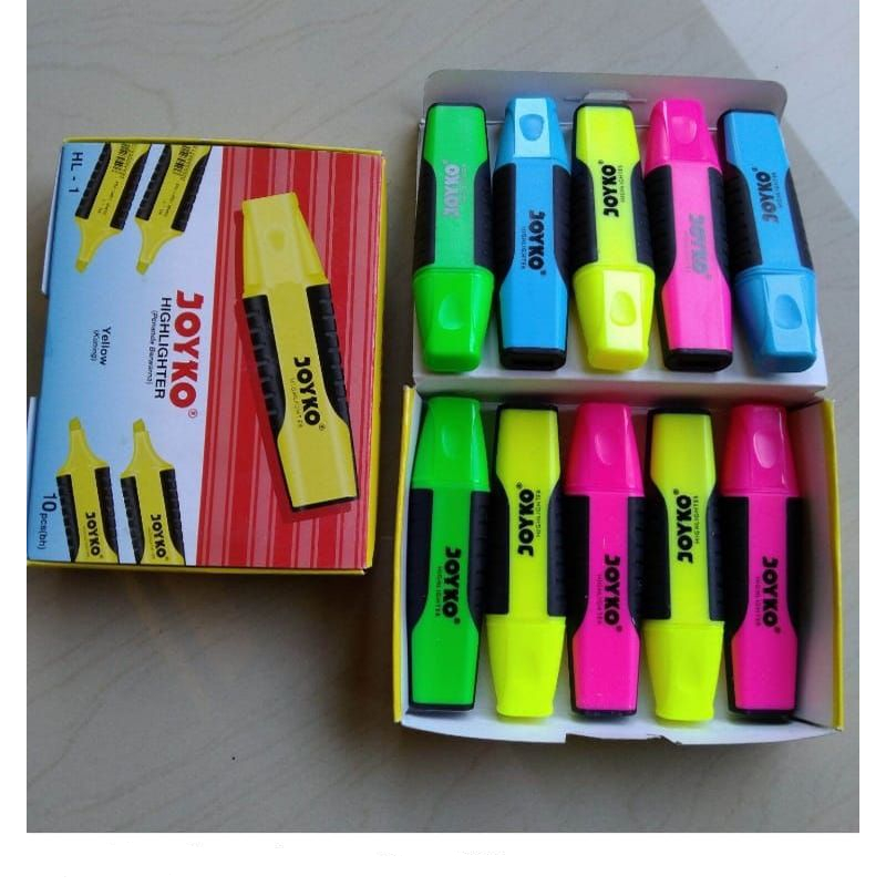 

HIGHLIGHTER / STABILO JOYKO / PENANDA JOYKO / 1 BOX ISI 10 PCS