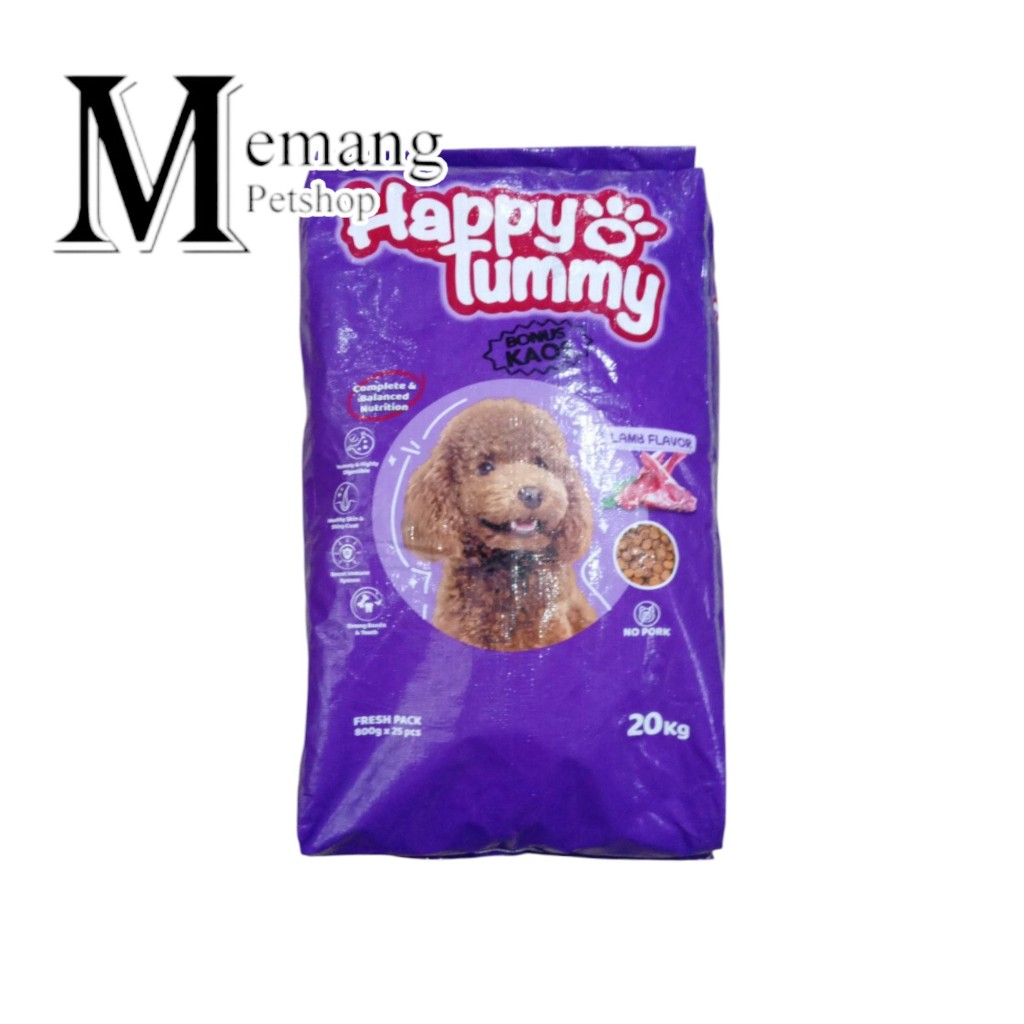 Happy Tummy Dog 20Kg Lamb - Makanan Anjing