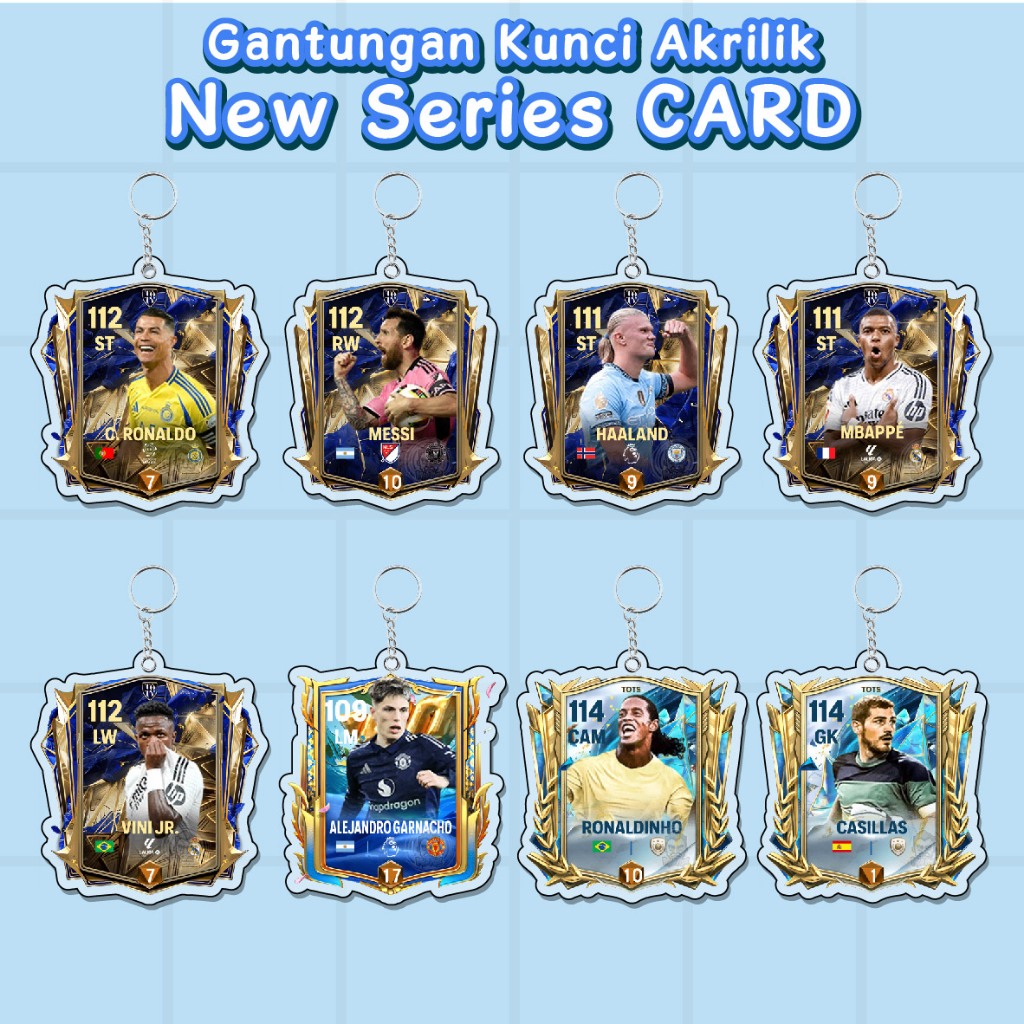 Bakulanku1717 Gantungan Kunci Fc Mobile Ea Card Custom Akrilik / Acrylic Keychain Ea Fifa 24 Sepak
