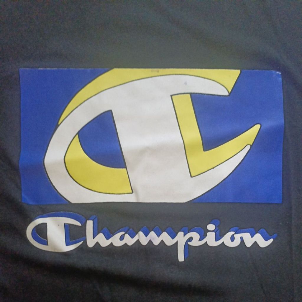 Kaos Hitam Brand Champion Second