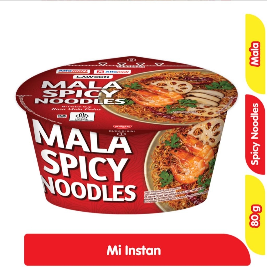 

BS - Mie Instan Cup Mala Pedas Alfamart x Alfamidi x Lawson 80gr