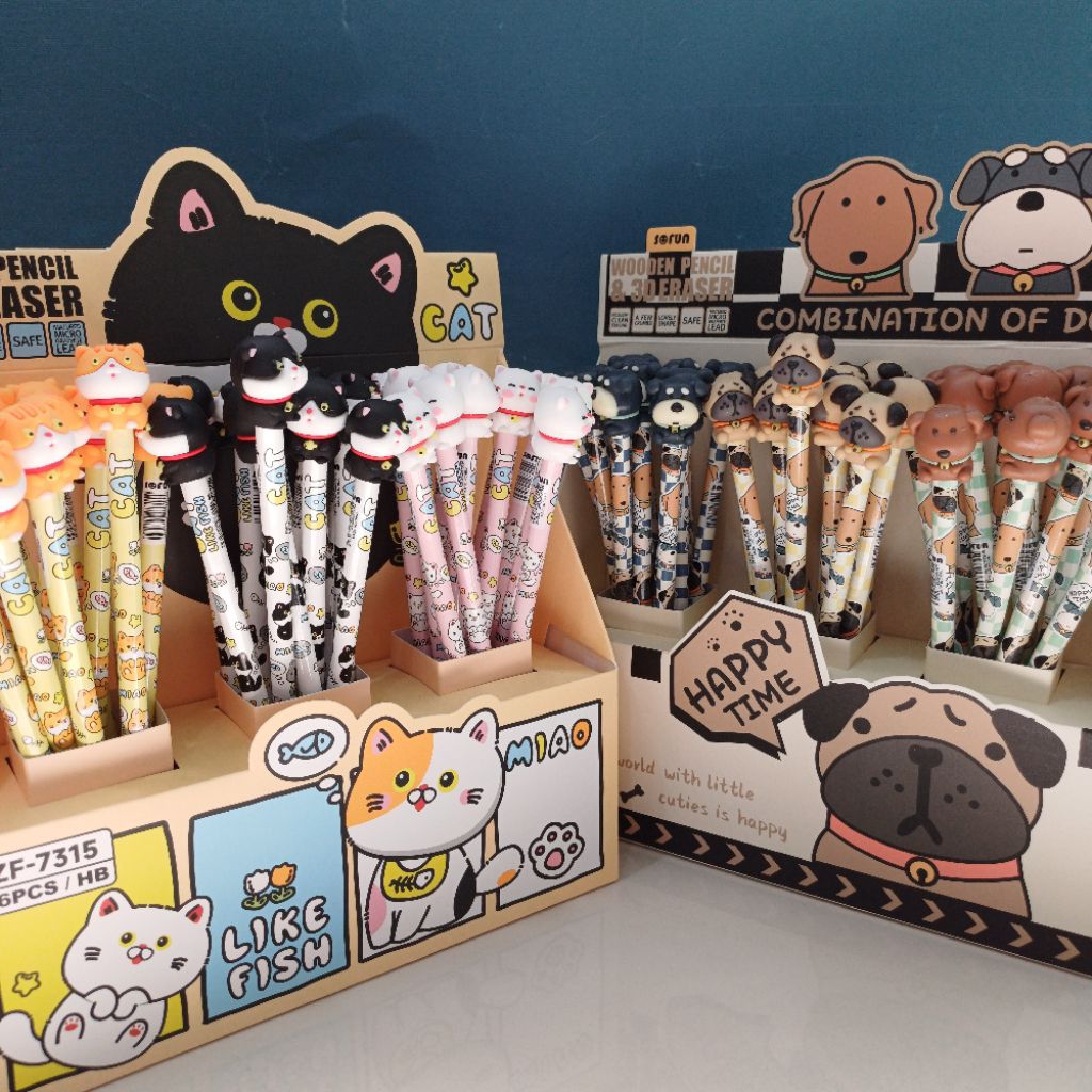 

Set pensil penghapus SOFUN W182 kucing puppy cat