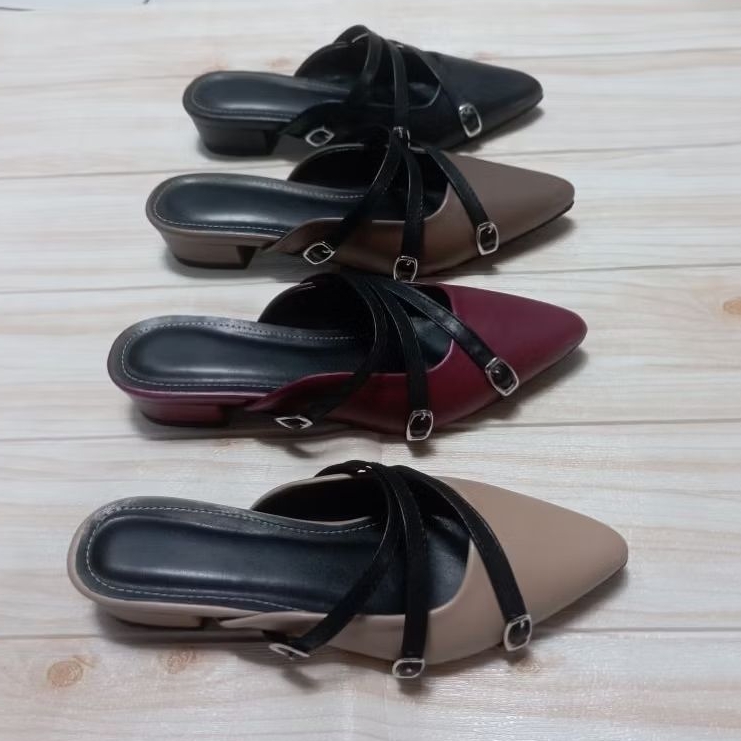 sepatu wanita 3 cm hak tinggi. tali g03. size 37-45 tersedia.