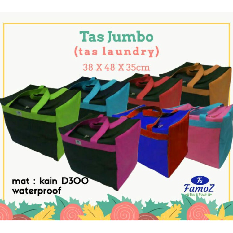Termurah terlaris Tas jumbo kuat serbaguna  tas laundry kain muat pakaian 1kg KODE N6E9