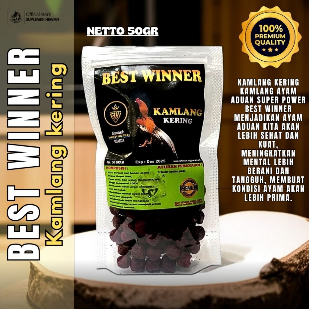 Best Winner Kamlang Kering Ayam Aduan 50gr