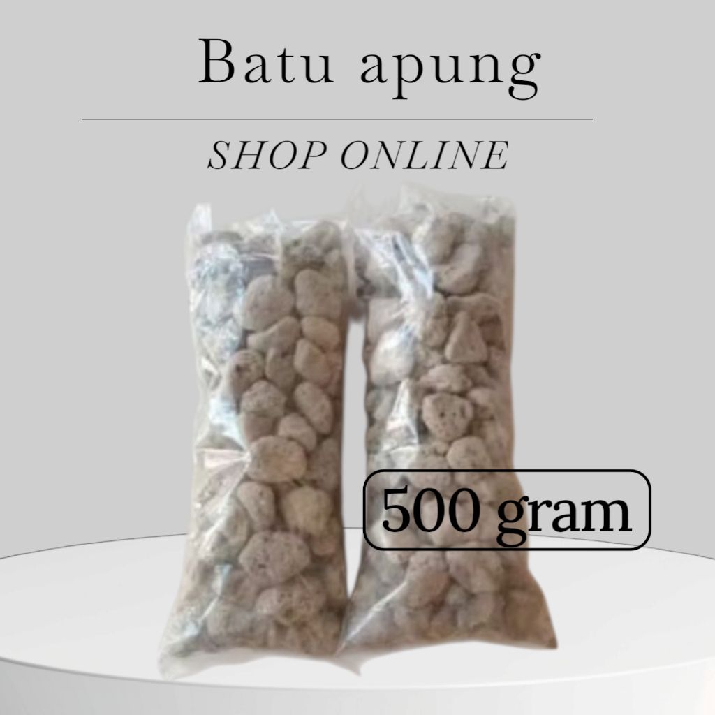 Batu apung 500gr/Batu apung pumice media filter
