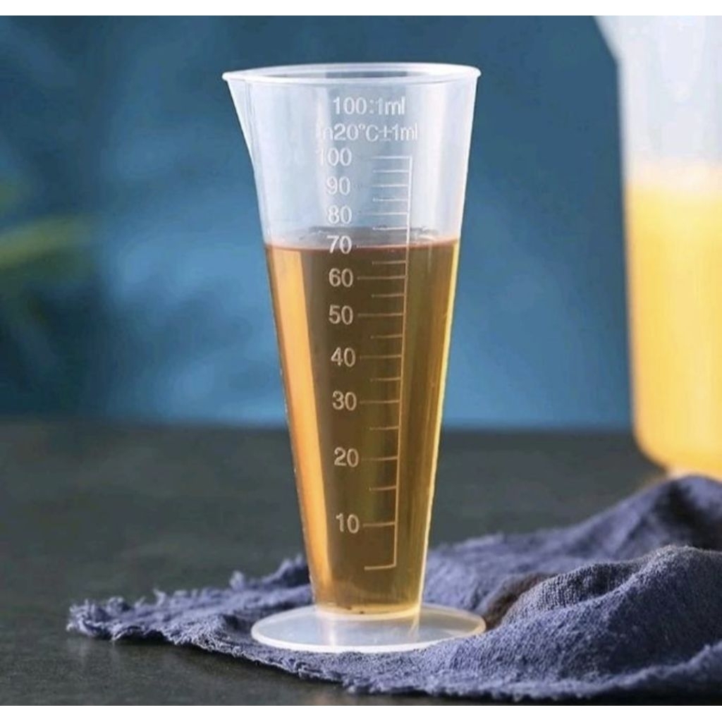 GELAS UKUR PLASTIK 100 ML / GELAS TAKAR 100 ML