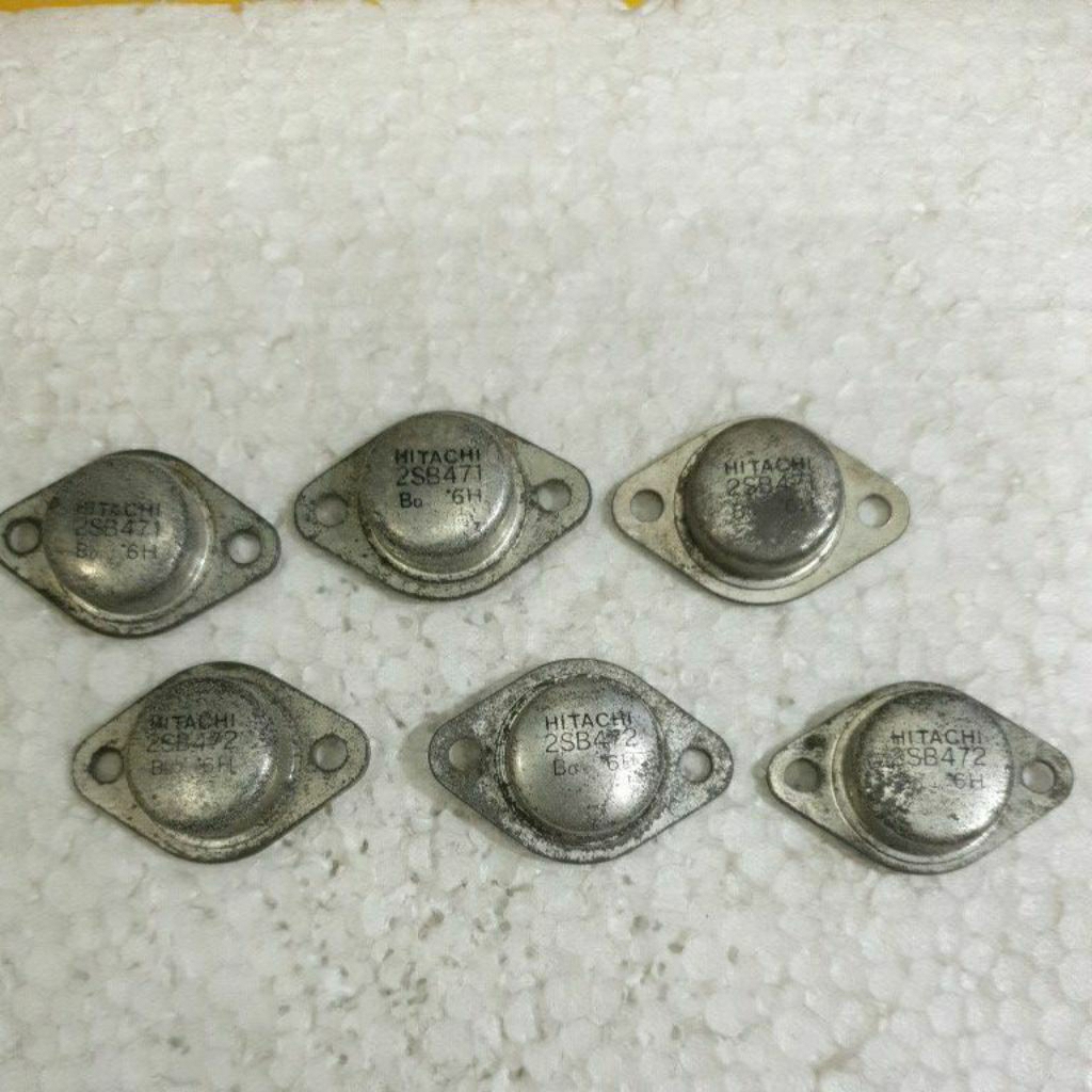 TRANSISTOR JENGKOL 2SB 471  & 2SB 472 - ASLI ORIGINAL HITACHI