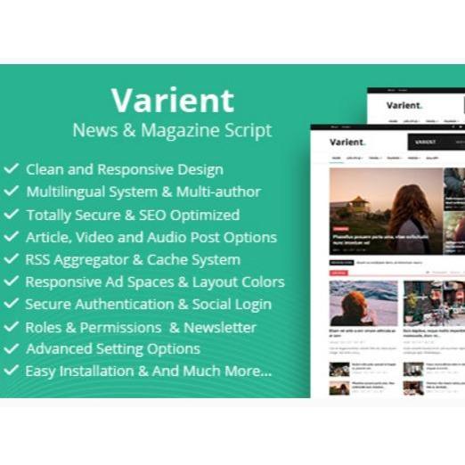 cd aplikasi script web php codeigniter portal berita dan majalah online - Varient - News & Magazine 