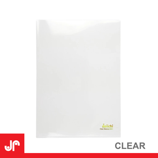 

DAIICHI CLEAR FOLDER A4 & F4 / MAP L FOLDER BENING PUTIH / CLEAR SLEEVES CLASSIC HARGA PER PCS