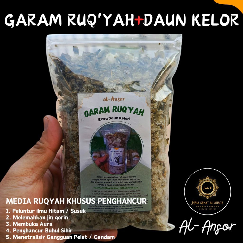 

Garam Sehat Al-Ansor Banten Plus Daun Kelor 500gram