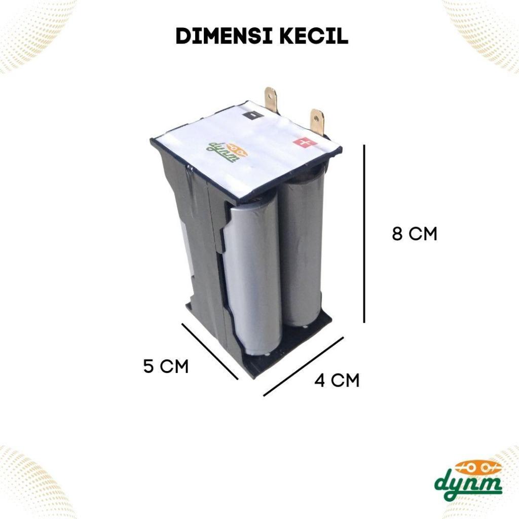 Baterai Aki Custom 18650 8.4V 2S 4SLOT