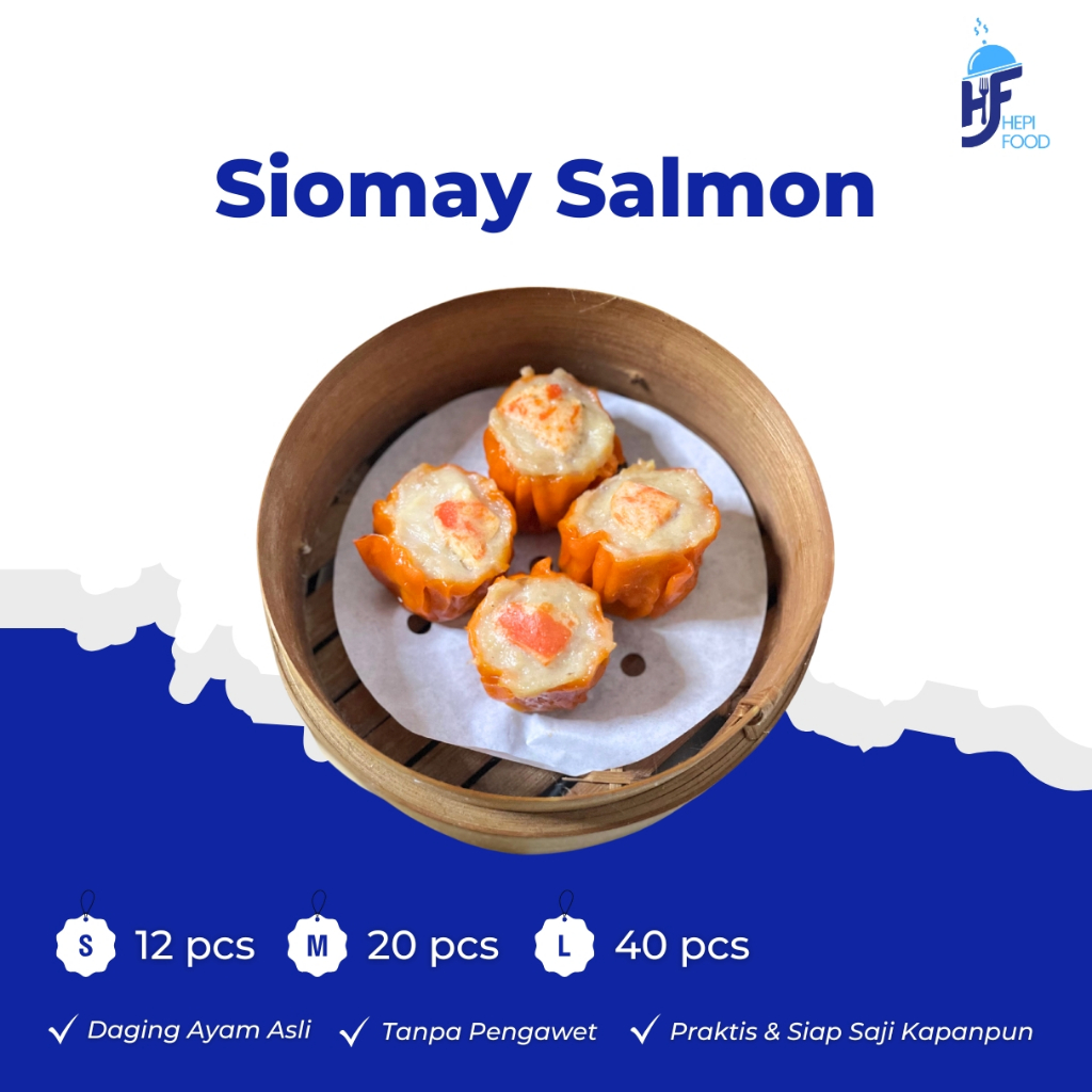 

HEPIFOOD SIOMAY SALMON Frozen Dimsum | Kemasan Usaha | 12,20,40 pcs | Lezat Berkualitas | Tanpa Pengawet