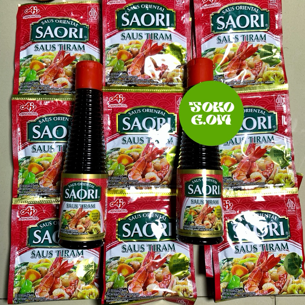 

SAORI Saus Tiram Ori 23ml & Botol 133ml - Saus Masakan Lezat dan Praktis