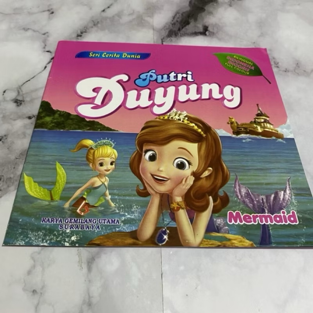 Putri duyung little mermaid disney princess Buku Cerita anak bahasa indonesia dongeng sebelum tidur 