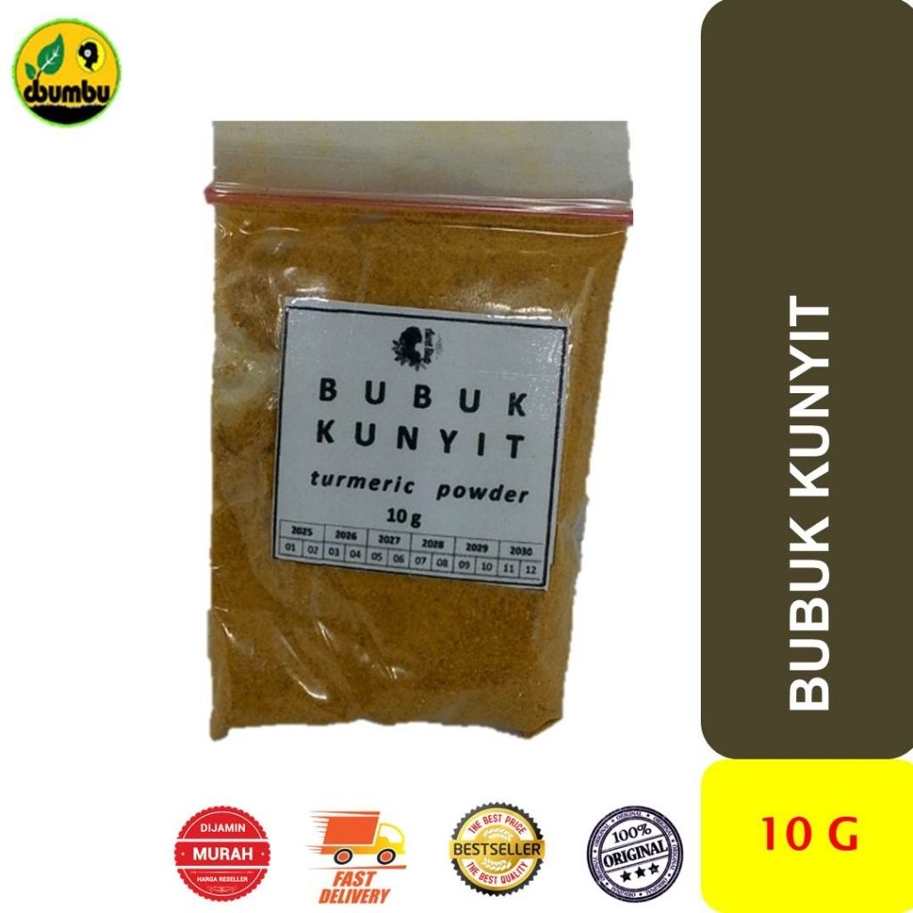 

Bubuk Kunyit Kuning kemasan Sachet 10 gram