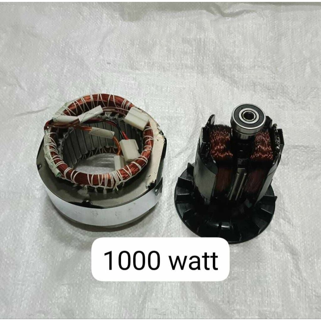 1000 Watt rotor + stator buat genset 1000 Watt bensin murni