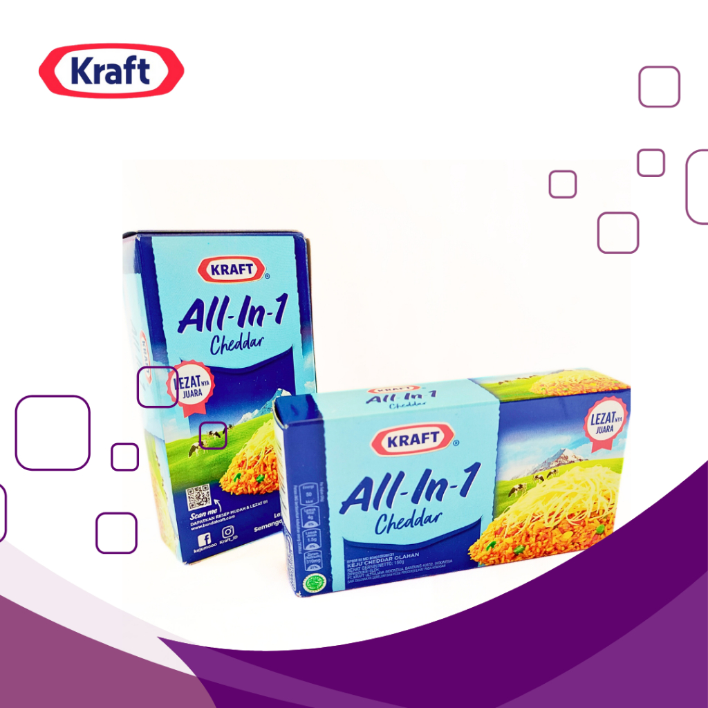 

Kraft Keju All In 1 Cheddar 150 gram