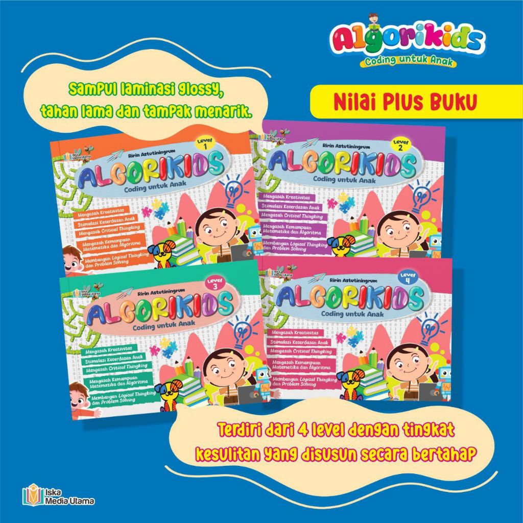 4 Buku Coding Anak ALGORIKIDS Coding Untuk Anak