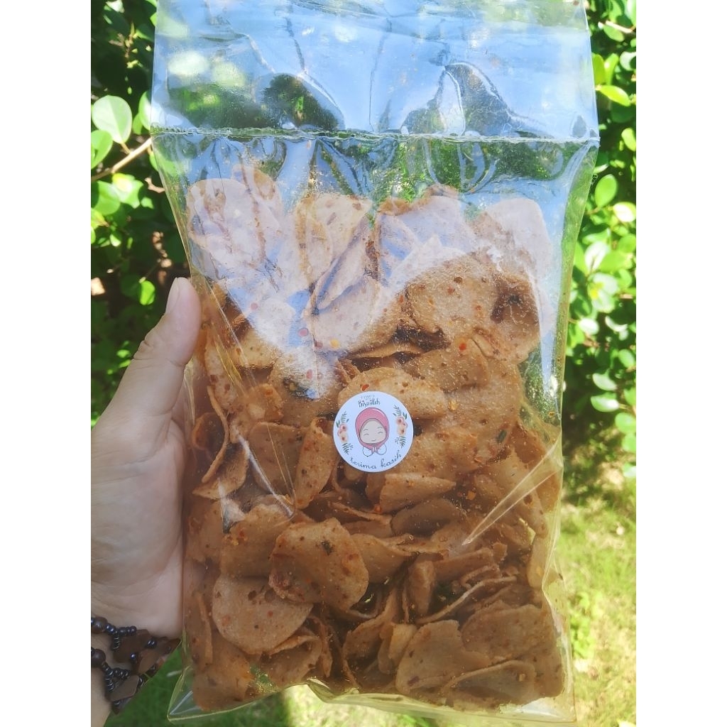 

Basreng pedas daun jeruk//basreng pedas manis asin//basreng,pedas500 gram