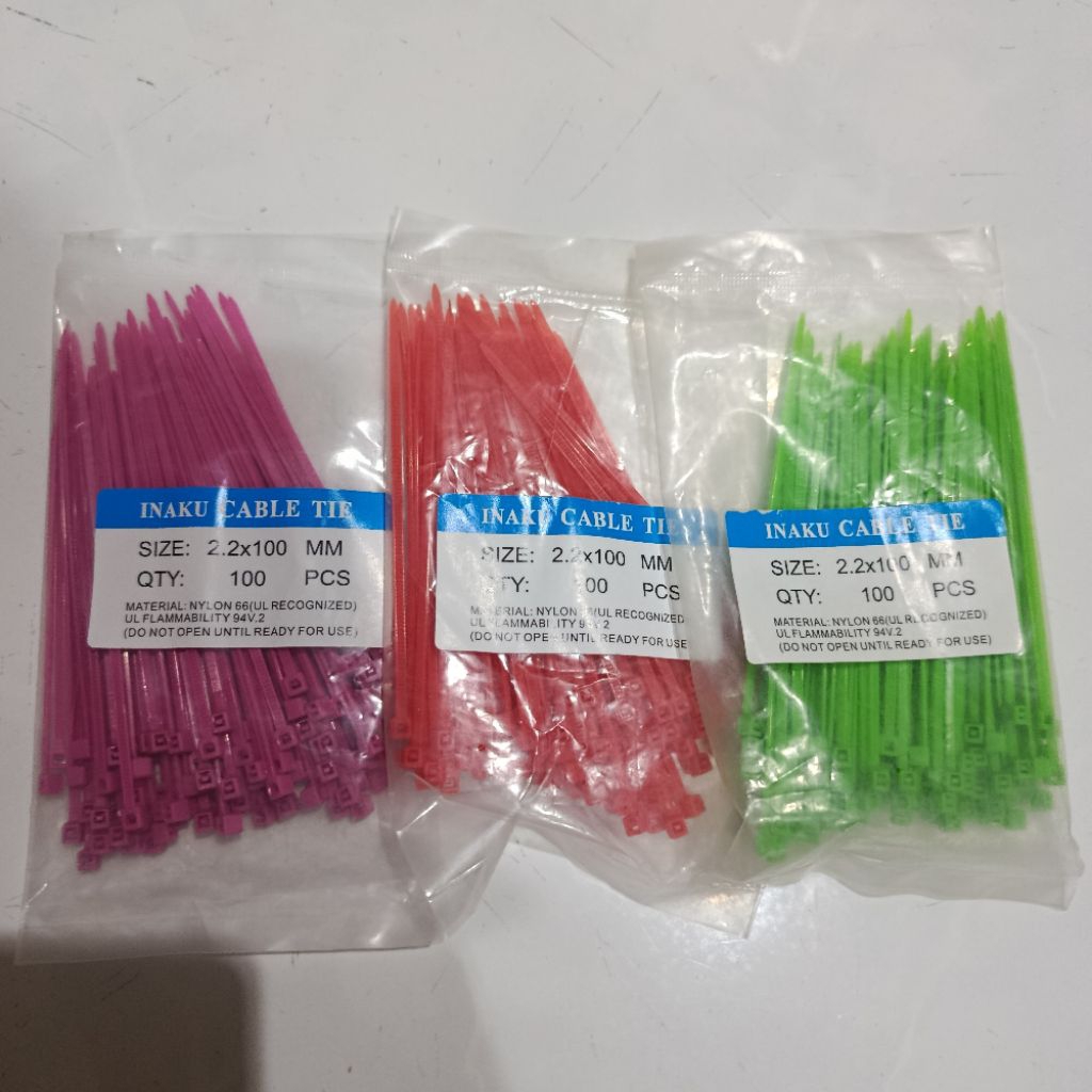 

KABEL TIE INAKU CABLE TIE 2,2x 100mm 100pcs READY STOCK