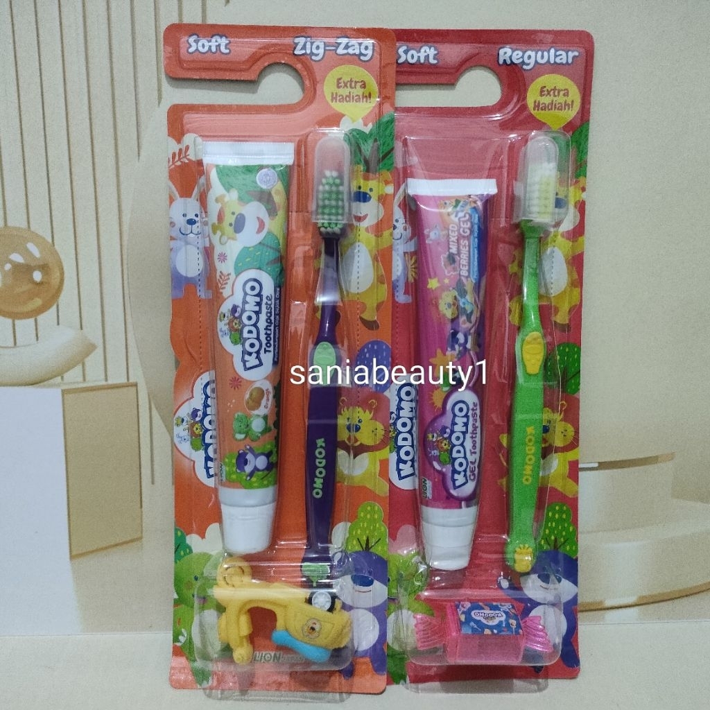 Paket Pasta Gigi Kodomo Anak [ Pasta Gigi + Sikat Kodomo ]