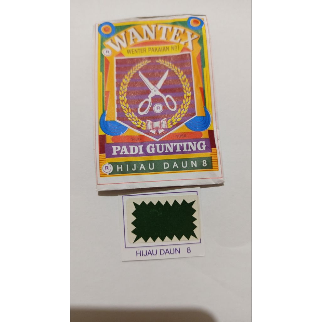 wantex pewarna pakaian permanen padi gunting