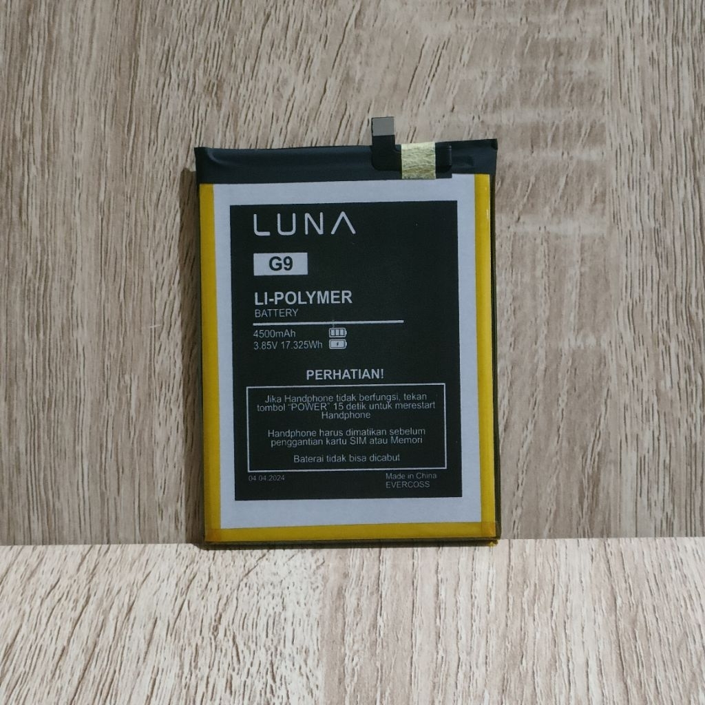 Baterai Batre for Luna G9 G 9 4G LTE RAM 4GB / ROM 32GB LUNA Battery Batrai Hp