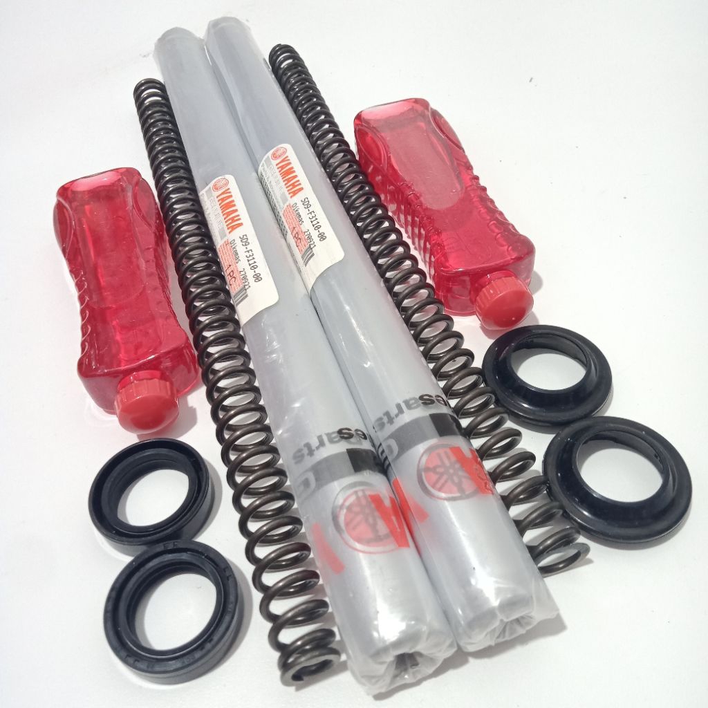 Paket As Shock 5D9 Klip As Shock Depan Vega ZR Jupiter Z1 Robot Vega RR X-Ride 125 Lengkap PerShock 