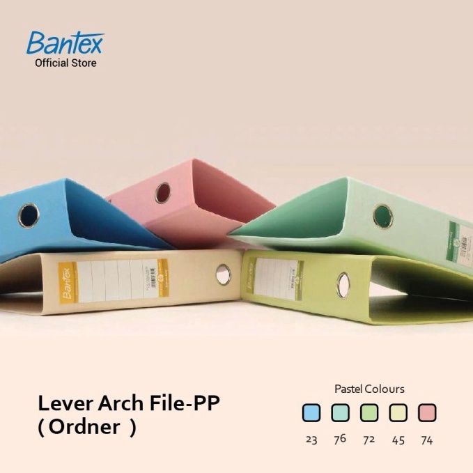 

KODE T54Q Bantex PP Lever Arch File Ordner Folio F4 7cm 1465