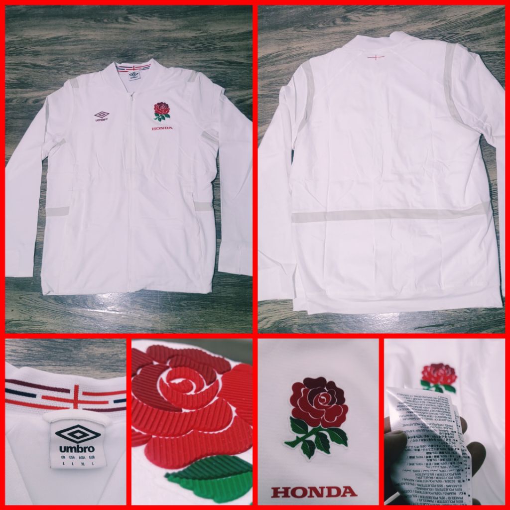 Jacket tracktop varsity original umbro england inggris rugby world cup