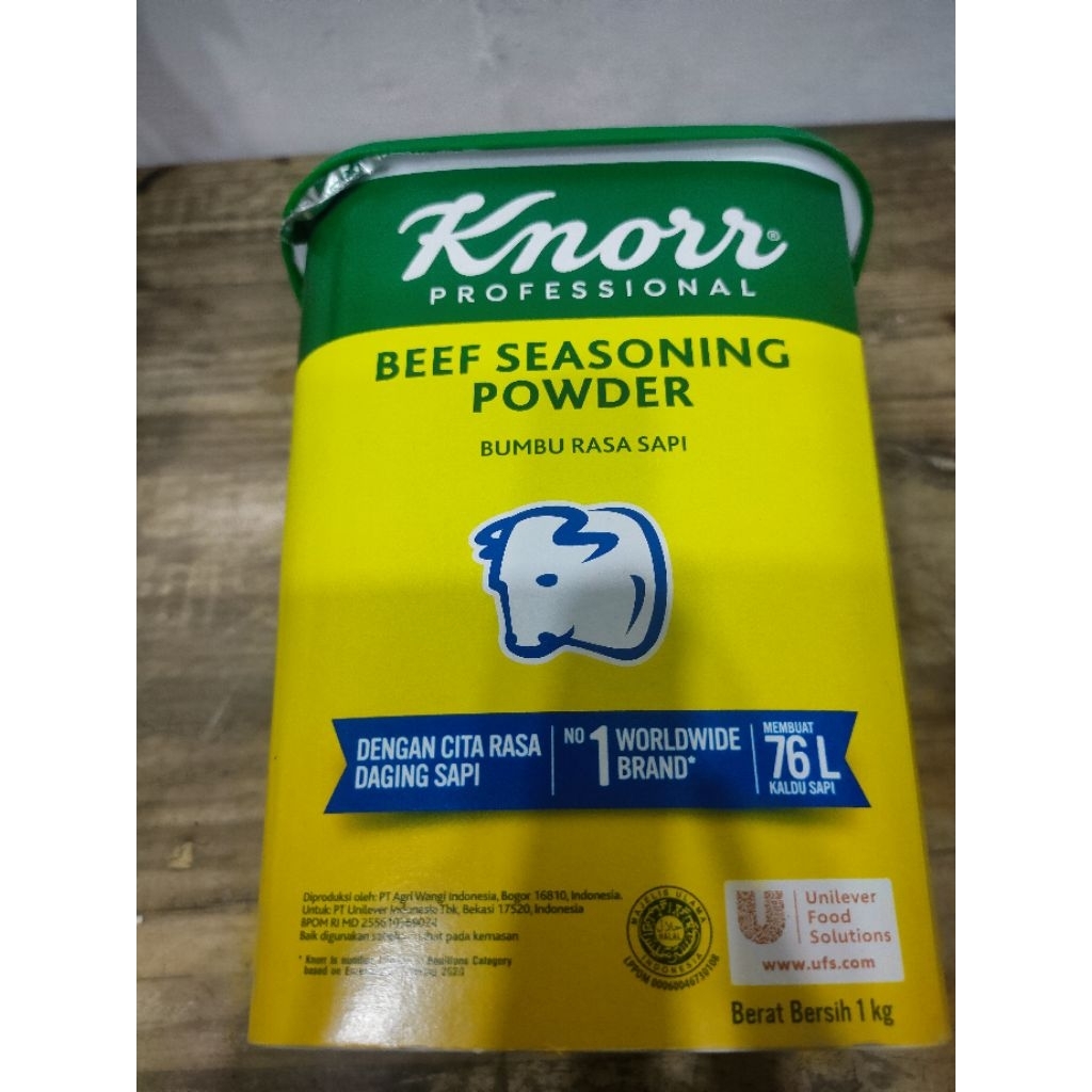 

Knorr Beef Seasoning powder 1kg Exp Februari 2026