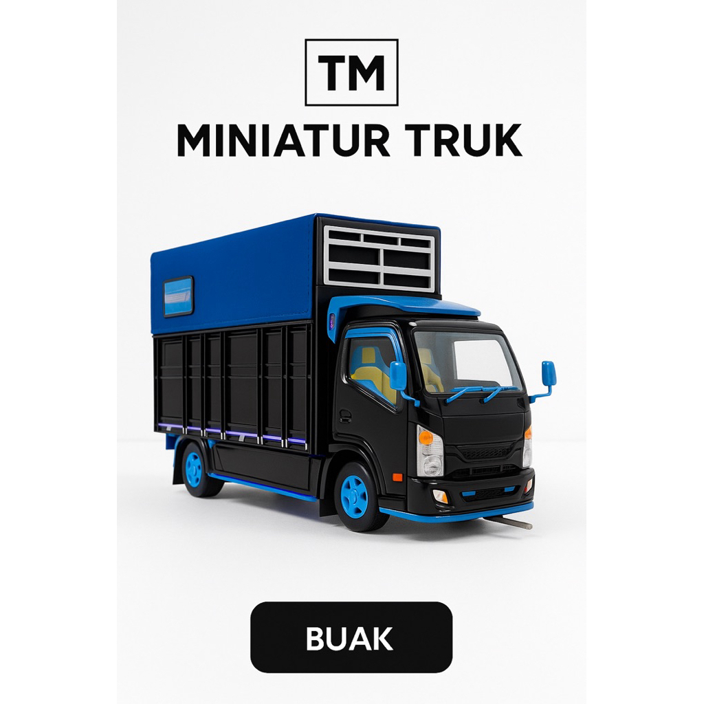 (PROMO)MINIATUR TRUK OLENG JUMBO 42 Cm MINIATUR TRUK OLENG BESAR UKURAN JUMBO LAMPU TERPAL
