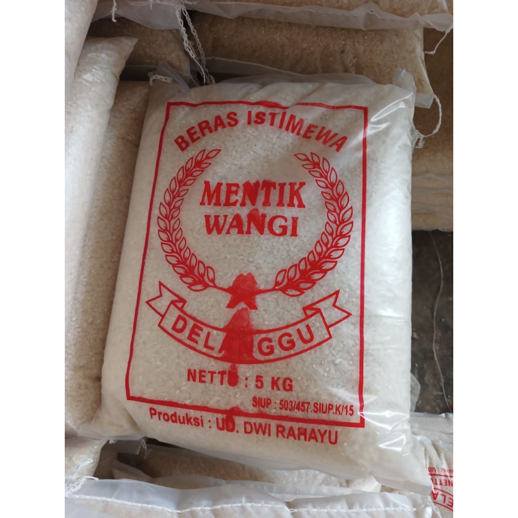 

beras premium mentik wangi/ 5kg /asli fresh/ baru /setiap hari /bukan stok lama.