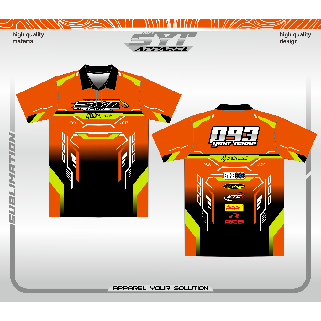 JERSEY RACING Kaos Racing Team tim Balap custom ubah nama team balap