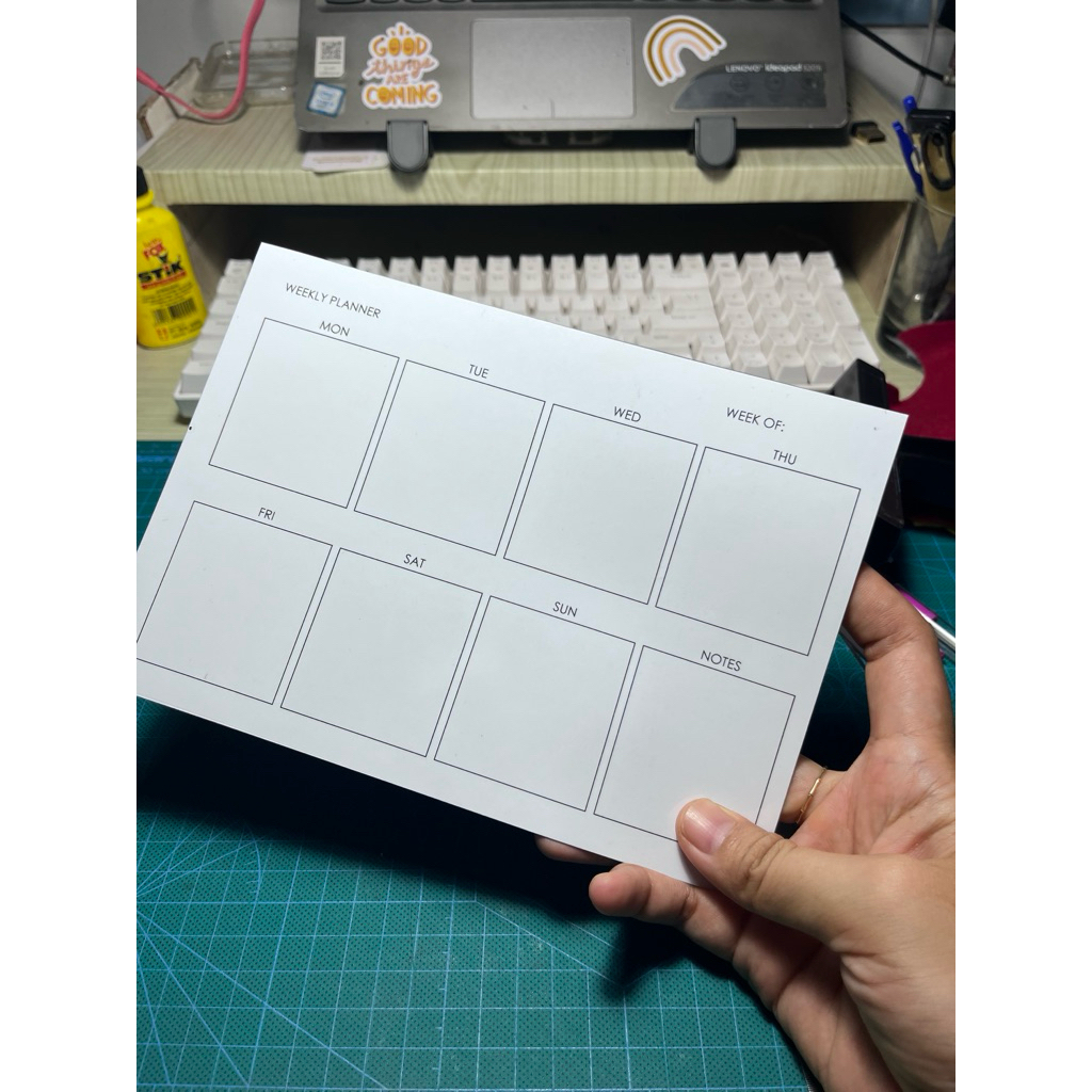 

Magnetic Weekly Planner Super Minimalist Wipe & Clean | Weekly Planner Tempel Kulkas Bisa Dihapus