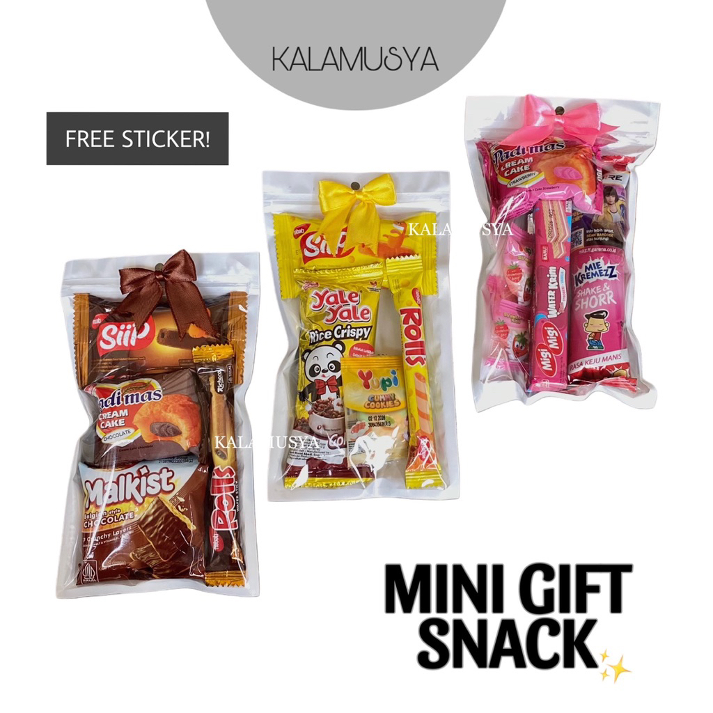 

Mini Hampers Snack | Bingkisan Mini Ulang Tahun | Mini Gift Wisuda - Free Sticker
