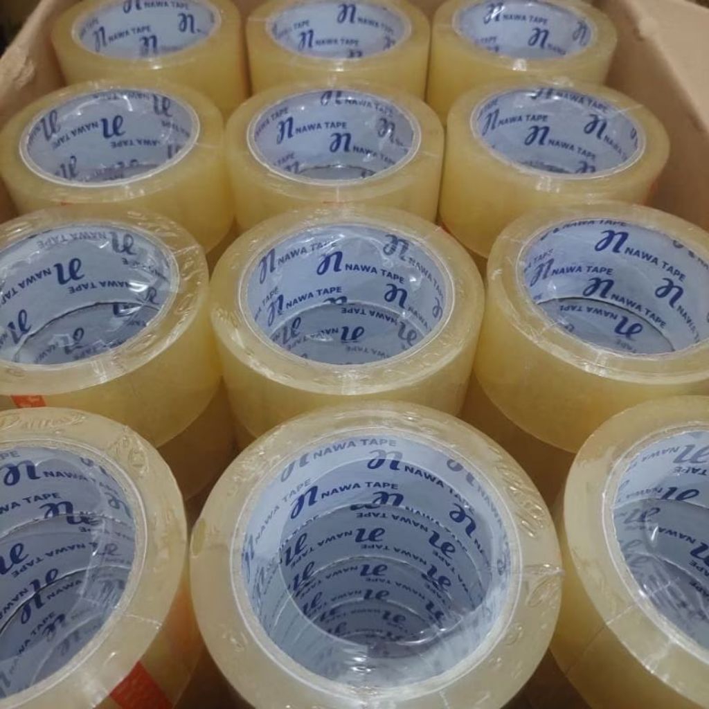 

Lakban / Lakban Nawa / Lakban Packing / Lakban Murah / Lakban 1 Slop isi 6 Roll