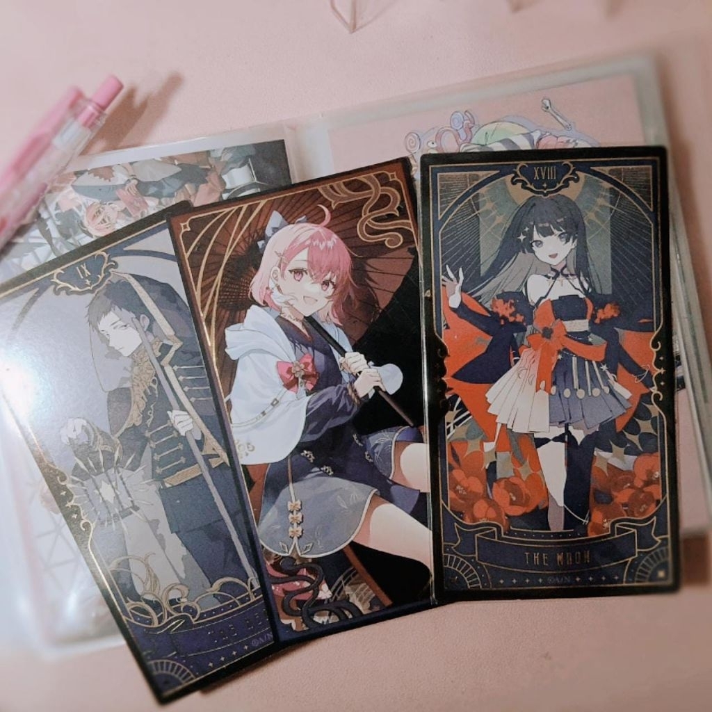 nijisanji official merch - tarot cards collection 2023 & 2024